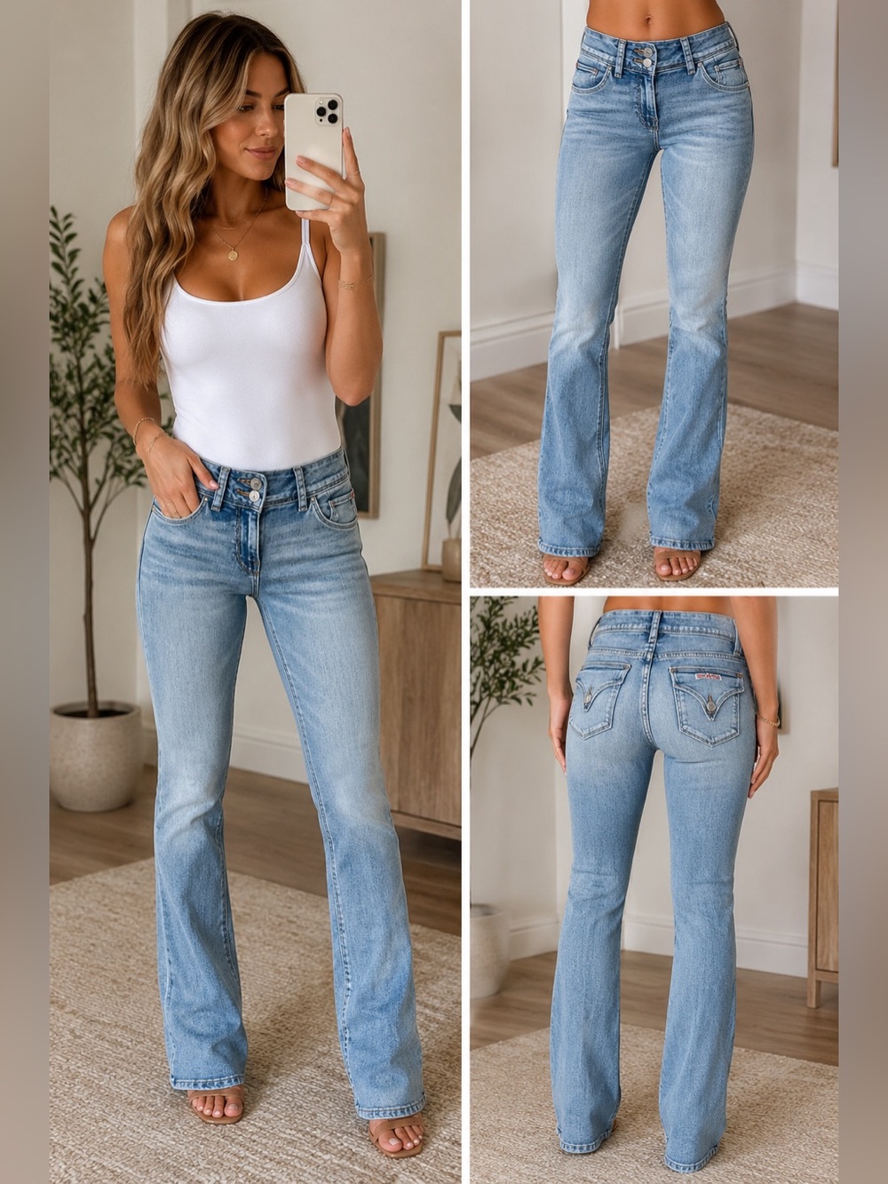 Hudson Jeans Light Blue High-Rise Flare Jeans